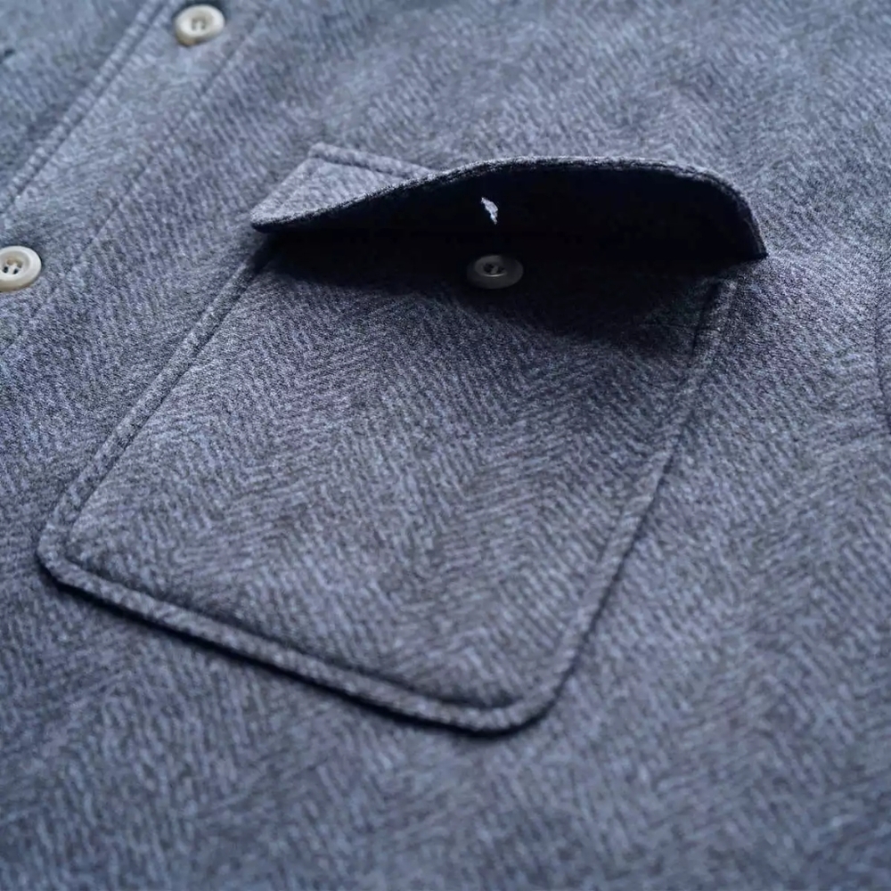 Rugged Elements Men's Sherpa Lined Shirt Jacket Dark Navy Blue Size Medium - Picture 4 of 11